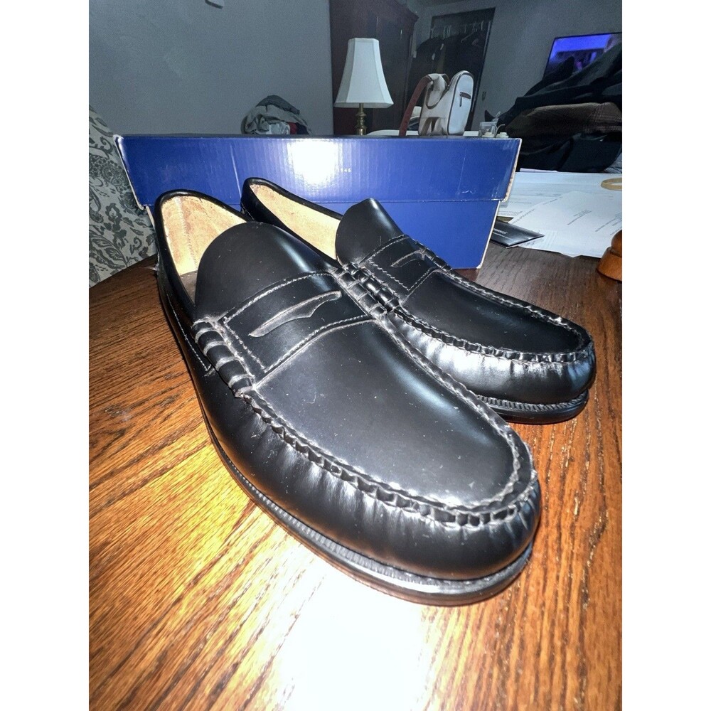 Sebago Cityside “Classic Dan” Mn’s Black Leather Penny Loafers Sz 9E New in Box